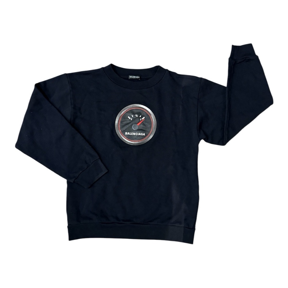 Balenciaga Kids Speed Meter Print Sweater Navy